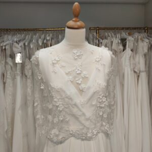 robe de mariée chic en crepe - outlet - Toulouse