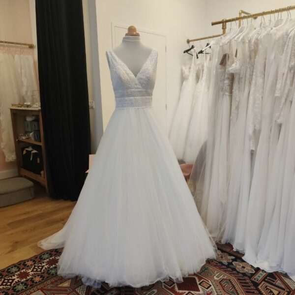 robe de mariée princesse en tulle - seconde main - depot vente Toulouse